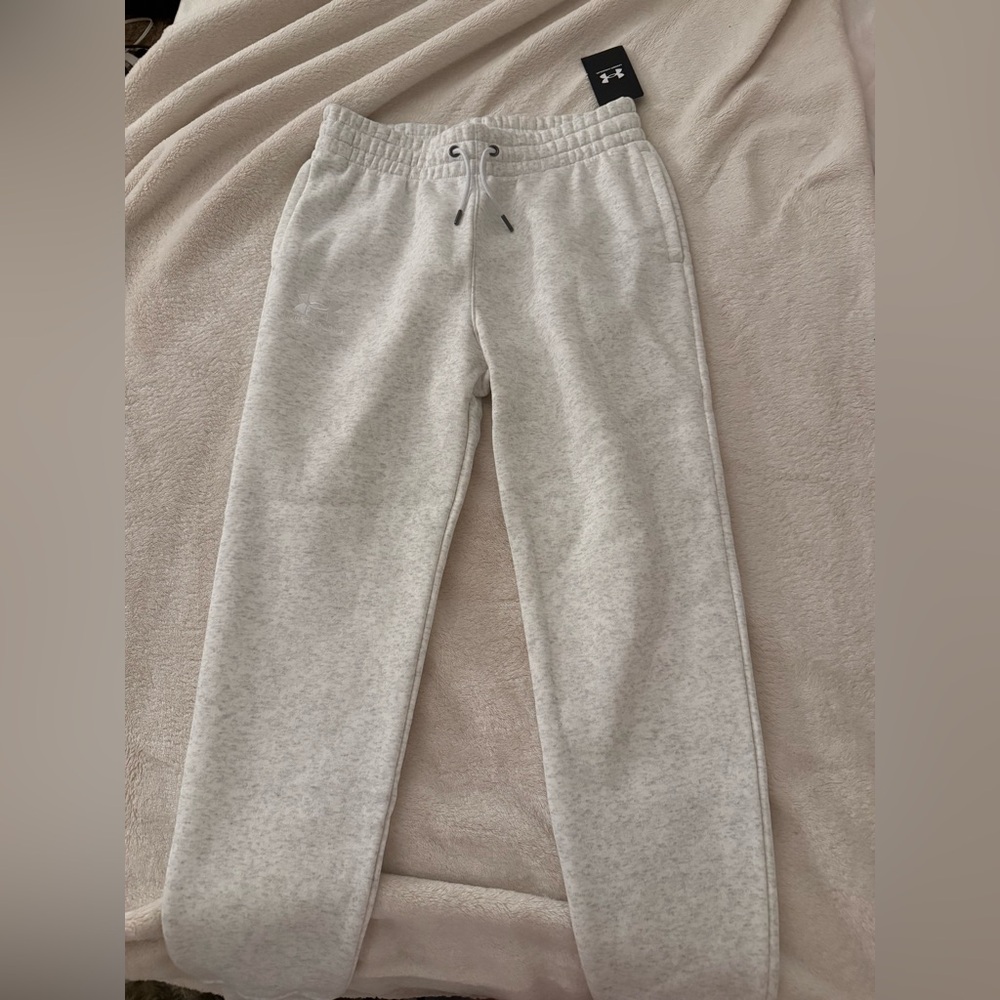 Under Armour White/ Ash Gray Joggers